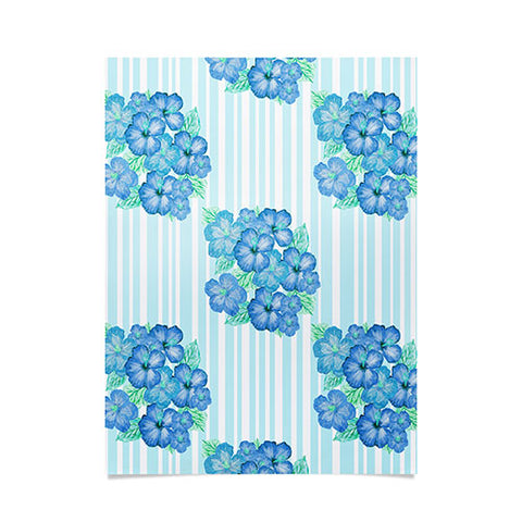 Lisa Argyropoulos Blue Hibiscus Poster