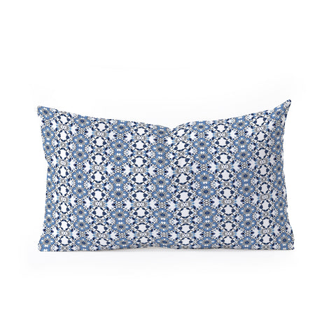 Lisa Argyropoulos Blue Jewels Oblong Throw Pillow
