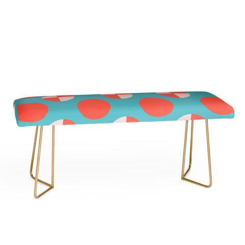 Lisa Argyropoulos Blushed Coral Dots Bench