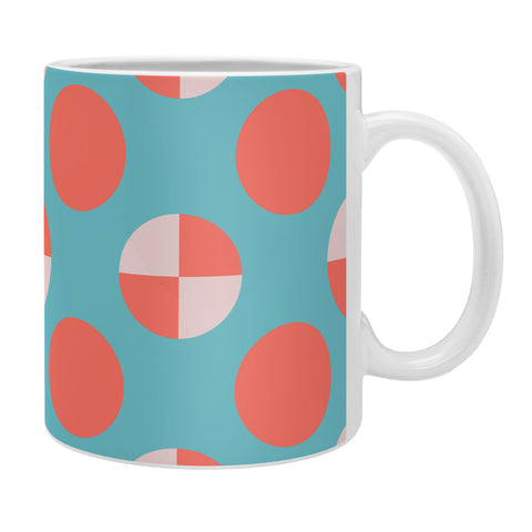 Lisa Argyropoulos Blushed Coral Dots Coffee Mug