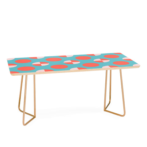 Lisa Argyropoulos Blushed Coral Dots Coffee Table