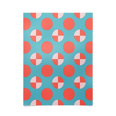 Lisa Argyropoulos Blushed Coral Dots Poster
