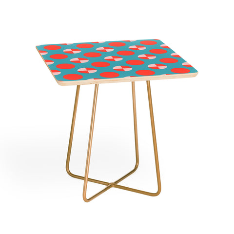 Lisa Argyropoulos Blushed Coral Dots Side Table