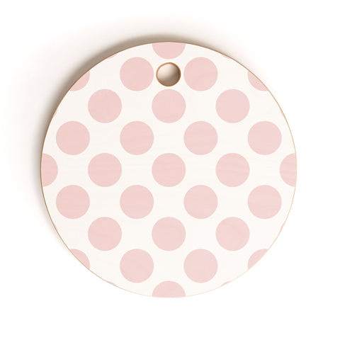 Lisa Argyropoulos Blushed Kiss Dots Cutting Board Round