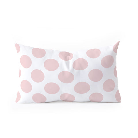 Lisa Argyropoulos Blushed Kiss Dots Oblong Throw Pillow