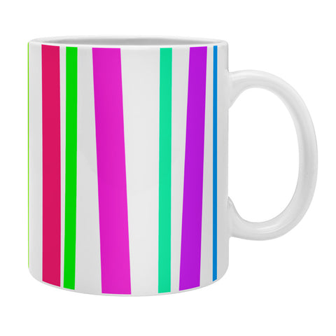 Lisa Argyropoulos Bold Rainbow Stripes Coffee Mug