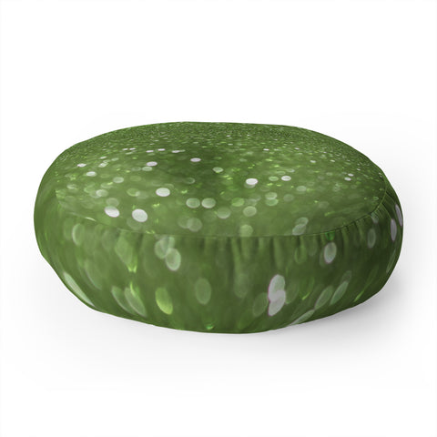 Lisa Argyropoulos Bubbly Lime Floor Pillow Round