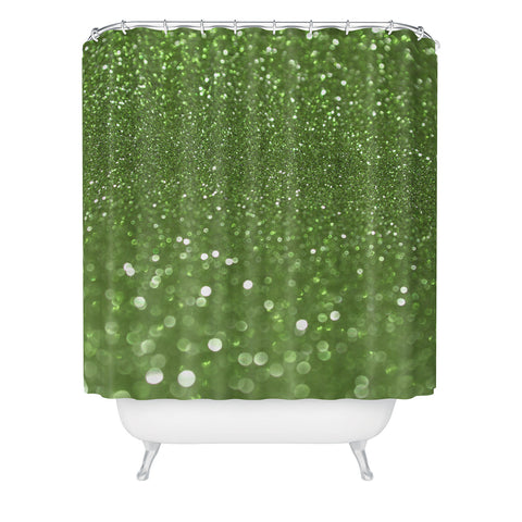 Lisa Argyropoulos Bubbly Lime Shower Curtain