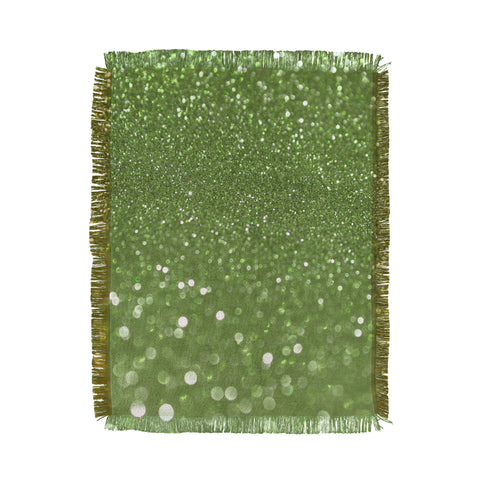 Lisa Argyropoulos Bubbly Lime Throw Blanket