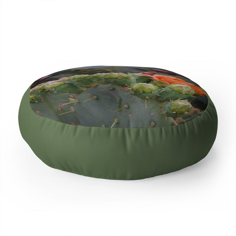 Lisa Argyropoulos Budding Prickly Pear Floor Pillow Round