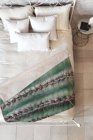 Lisa Argyropoulos Cactus Abstractus Fleece Throw Blanket