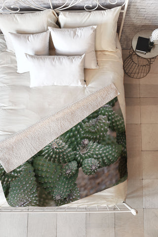 Lisa Argyropoulos Cactus Fantastic Fleece Throw Blanket