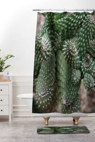 Lisa Argyropoulos Cactus Fantastic Shower Curtain And Mat