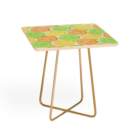 Lisa Argyropoulos Citrus Wheels And Dots Side Table