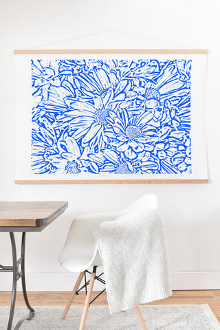 Lisa Argyropoulos Daisy Daisy Blue Art Print And Hanger