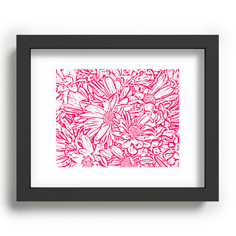 Lisa Argyropoulos Daisy Daisy In Bold Pink Recessed Framing Rectangle