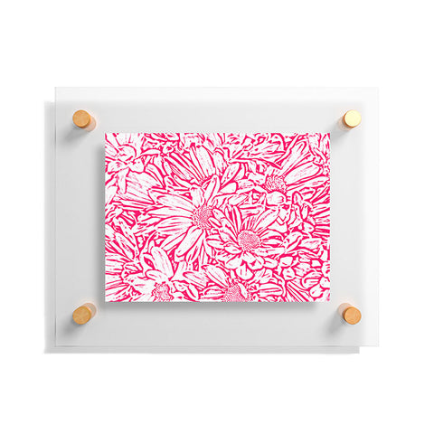 Lisa Argyropoulos Daisy Daisy In Bold Pink Floating Acrylic Print