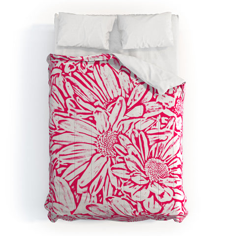 Lisa Argyropoulos Daisy Daisy In Bold Pink Comforter