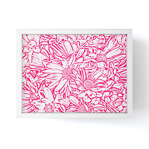 Lisa Argyropoulos Daisy Daisy In Bold Pink Framed Mini Art Print