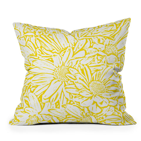 Lisa Argyropoulos Daisy Daisy In Golden Sunshine Throw Pillow