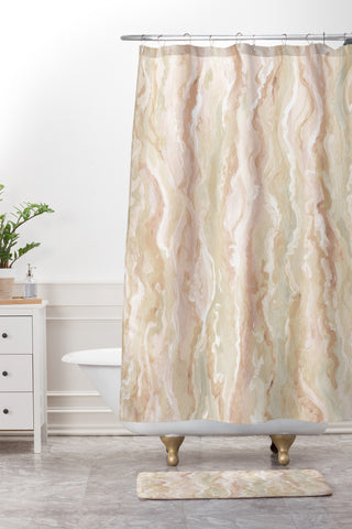 Lisa Argyropoulos Desert Melt Shower Curtain And Mat