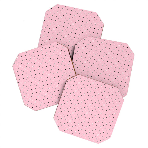 Lisa Argyropoulos Dotty Blush Dots Coaster Set