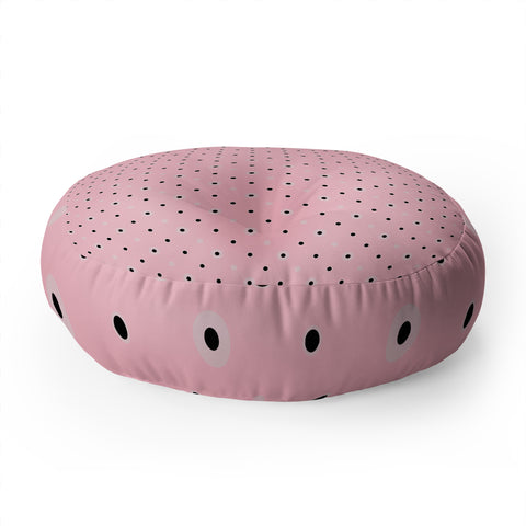 Lisa Argyropoulos Dotty Blush Dots Floor Pillow Round