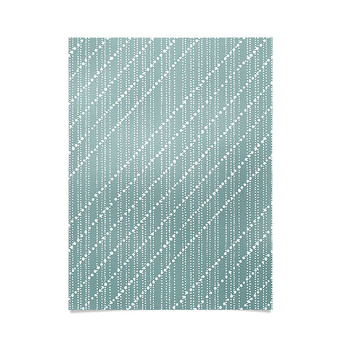 Lisa Argyropoulos Dotty Lines Misty Green Poster