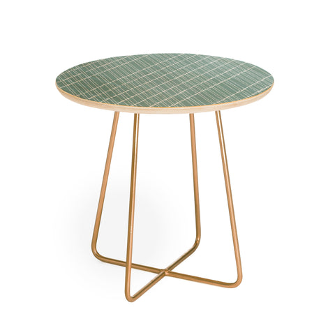 Lisa Argyropoulos Dotty Lines Misty Green Round Side Table