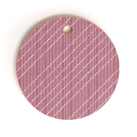 Lisa Argyropoulos Dotty Lines Wine Cutting Board Round