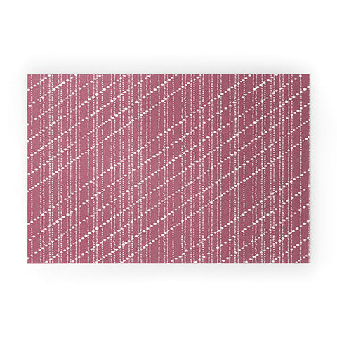Lisa Argyropoulos Dotty Lines Wine Welcome Mat