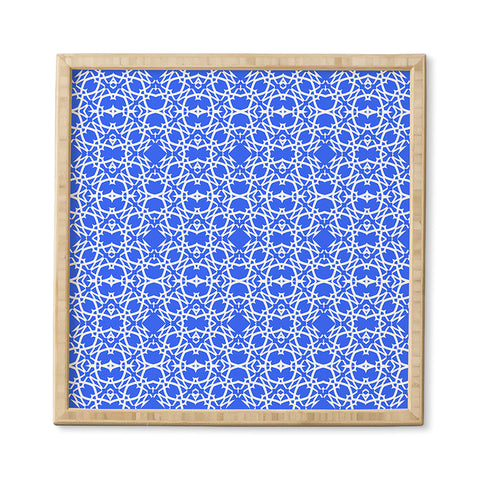 Lisa Argyropoulos Electric in Blue Framed Wall Art