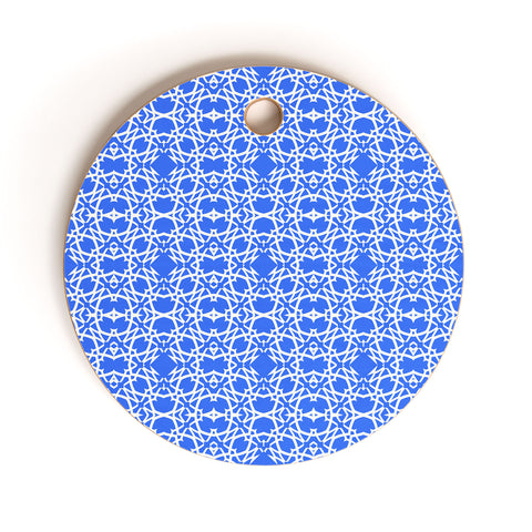 Lisa Argyropoulos Electric in Blue Cutting Board Round