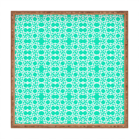 Lisa Argyropoulos Electric In Sea Green Square Tray