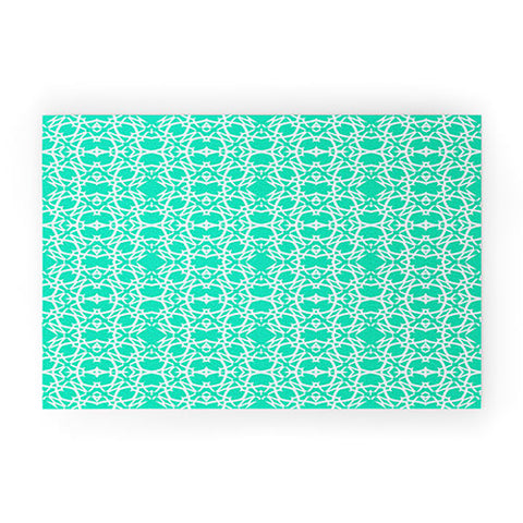 Lisa Argyropoulos Electric In Sea Green Welcome Mat