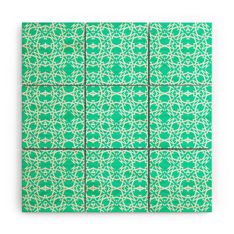 Lisa Argyropoulos Electric In Sea Green Wood Wall Mural