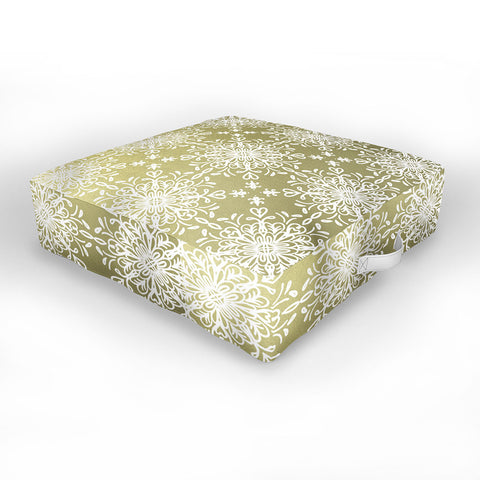 Lisa Argyropoulos Elegance White Whispers Outdoor Floor Cushion