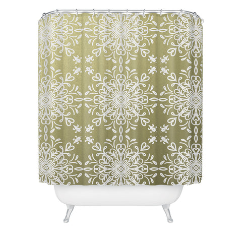 Lisa Argyropoulos Elegance White Whispers Shower Curtain