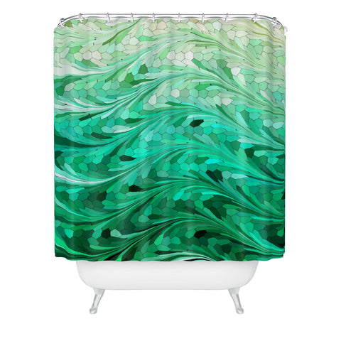 Lisa Argyropoulos Emerald Sea Shower Curtain