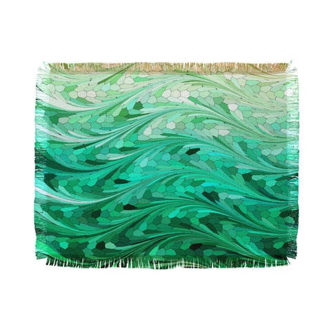 Lisa Argyropoulos Emerald Sea Throw Blanket