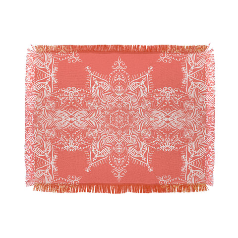 Lisa Argyropoulos Enchanted Soul Coral Throw Blanket