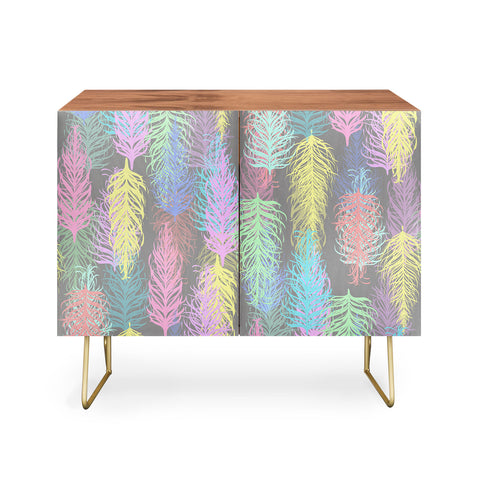 Lisa Argyropoulos Feathered Spring Gray Credenza