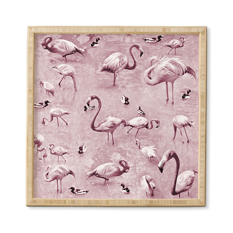 Lisa Argyropoulos Flamingos Vintage Rose Framed Wall Art