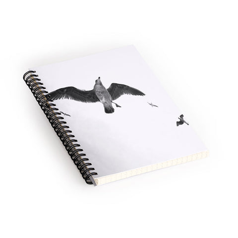 Lisa Argyropoulos Flight of Fancy Monochrome Spiral Notebook