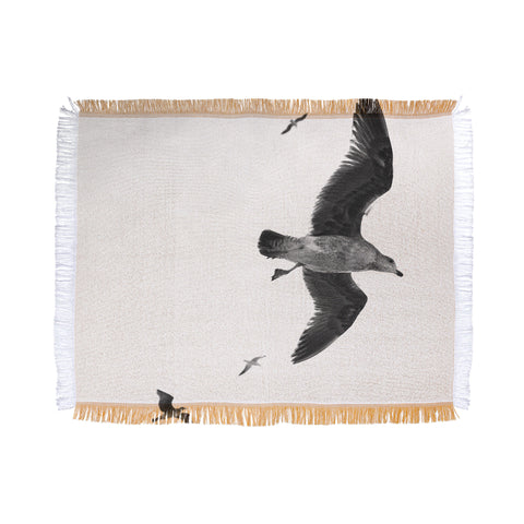 Lisa Argyropoulos Flight of Fancy Monochrome Throw Blanket