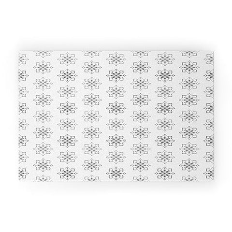Lisa Argyropoulos Florence Monochrome on White Welcome Mat