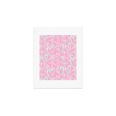 Lisa Argyropoulos Frosty Canes Pink Art Print