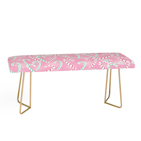 Lisa Argyropoulos Frosty Canes Pink Bench