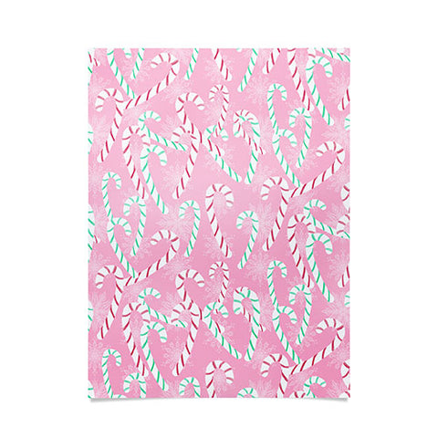 Lisa Argyropoulos Frosty Canes Pink Poster