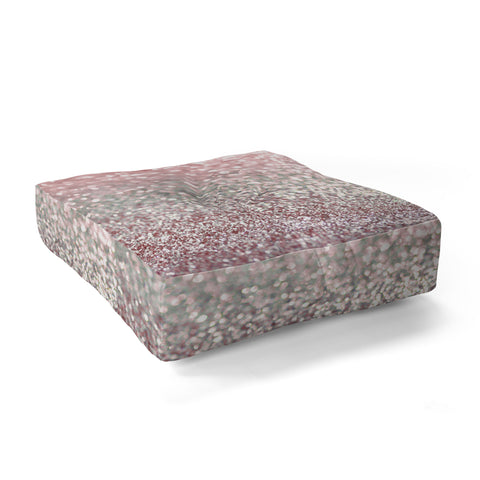 Lisa Argyropoulos Girly Pink Snowfall Floor Pillow Square